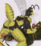  &lt;3 2023 69_position antennae_(anatomy) anthro anthro_on_anthro arthropod back_muscles balls bee bee_(kojito) biceps biped black_body black_eyes bodily_fluids breath butt digital_media_(artwork) duo erection eyebrows foreskin genital_fluids genitals glans hi_res humanoid_genitalia humanoid_penis hymenopteran insect interspecies kogito male male/male moan musclegut muscular muscular_anthro muscular_male non-mammal_balls nude oral overweight overweight_anthro overweight_male panting pecs penis perineum precum retracted_foreskin saliva saliva_on_butt saliva_on_penis sex simple_background stinger throbbing_penis wasp wasp_(kojito) white_background wings yellow_body 