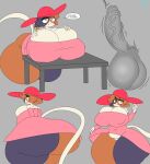  absurd_res anthro balls big_balls big_breasts big_butt big_penis blush breast_rest breasts butt calico_cat clothed clothing disembodied_penis domestic_cat dress duo ear_piercing ellipsis english_text epic_games erection felid feline felis female fortnite furniture genitals hat headgear headwear hi_res huge_balls huge_breasts huge_butt huge_hips huge_penis huge_thighs looking_at_viewer looking_back male mammal meow_skulls_(fortnite) multicolored_body no_underwear penis penis_awe piercing pussy smile speech_bubble sun_hat table text thick_thighs wide_hips yellow_eyes zudofu 