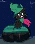  absurd_res anthro balls big_butt black_body black_fur bodily_fluids bovid butt butt_focus caprine castinly clothing deltarune fluffy fluffy_balls fur genitals goat hat headgear headwear hi_res male mammal ralsei solo sweat sweaty_butt thick_thighs undertale_(series) wide_hips wizard_hat 