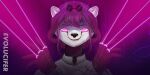  anthro evolucifer eyewear eyewear_on_head female glasses glasses_on_head glowing glowing_eyes gulonine hi_res honkai:_star_rail kafka_(honkai:_star_rail) mammal marten mihoyo mustelid musteline solo 