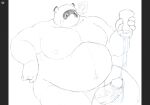  2023 animal_crossing anthro balls canid canine erection genitals hi_res kemono male mammal momo_92698 moobs nintendo nipples overweight overweight_male penis raccoon_dog sex_toy solo tanuki tom_nook_(animal_crossing) 