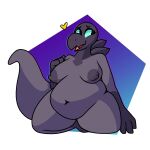  &lt;3 1:1 2021 anthro areola belly big_areola big_belly big_breasts big_butt big_tail biped black_eyes breasts butt chip_at_night eyelashes female generation_7_pokemon green_sclera grey_areola grey_nipples grey_tail hi_res liz_(eye_moisturizer) markings navel nintendo nipples nude paws pokemon pokemon_(species) salandit slightly_chubby smile solo tail thick_thighs wide_hips yellow_heart 