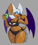  anthro bat big_breasts breasts clothed clothing eyeshadow female looking_at_viewer makeup mammal panties rouge_the_bat rustyfoxdraws sega solo sonic_the_hedgehog_(series) tail thick_thighs underwear wide_hips wings 