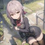  1girl ai-generated no non-web_source owari pleated shinoa 