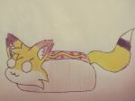  &ograve;w&oacute; absurd_res anthro canid canine ears_up food fox hi_res hot_dog humor in_food male mammal tom_chris(tomchris01) tomchris01 yellow_body 