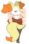  anthro back_groove big_tail black_body black_fur blush blush_lines braixen breasts clothed clothing dipstick_tail facial_tuft female fire fluffy fluffy_tail fur generation_6_pokemon glistening glistening_eyes head_tuft hi_res inner_ear_fluff jacket jacket_only looking_at_viewer looking_back markings multicolored_body multicolored_fur nintendo off_shoulder open_clothing open_jacket open_topwear orange_body orange_eyes orange_fur pear-shaped_figure pokemon pokemon_(species) red_clothing red_jacket red_topwear ruff small_breasts small_feet smoking solo stick stylized_background tail tail_markings theartmanor topwear tuft white_body white_fur wide_hips yellow_body yellow_fur 