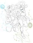  2017 ailurid anthro back_wings biped black_and_white breasts clothed clothing crown diaper duo eyebrows female flower flying footwear frilly frilly_clothing frilly_skirt hair headgear hi_res holding_wand insect_wings jewelry kangaroo line_art long_hair looking_away looking_down macropod magic magic_user magic_wand magical_girl_outfit malachyte mammal marsupial monochrome necklace open_mouth open_smile plant ponytail red_panda rose_(flower) simple_background small_breasts smile teeth tiara wearing_diaper white_background wings 