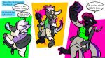  anthro canid canine canis domestic_dog english_text female generation_7_pokemon hi_res immelmann mammal nintendo pokemon pokemon_(species) poodle salazzle solo takeover text transformation 