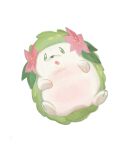  :o animal_focus commentary_request elizabeth_(tomas21) full_body green_eyes highres looking_at_viewer no_humans pokemon pokemon_(creature) shaymin shaymin_(land) simple_background solo white_background 