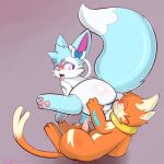  absurd_res anal big_butt blue_body blue_fur blush buizel butt butt_grab butt_squish crumb_(buizel) deltra duo eeveelution eyes_closed feral floatie fur generation_4_pokemon generation_6_pokemon genitals glistening glistening_butt hand_on_butt hi_res inflatable kissing looking_back male male/male markings nintendo nonbinary_(lore) oral orange_body penis penis_kissing perspective pink_eyes pokemon pokemon_(species) presenting presenting_hindquarters raised_leg rimming sex size_difference small_dom_big_sub spread_butt spreading squish sylveon tail tail_motion tailwag thick_thighs tips_touching white_body zakiredlight 