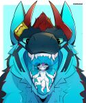  absurd_res dragon felkin haloren hi_res isohak loxy mawplay nylla size_difference teeth tongue vore 