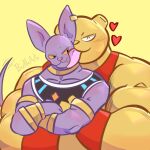  &lt;3 alien animal_humanoid anthro bandai_namco bear beerus beetleartz big_dom_small_sub botamo carrying cat_humanoid clothed clothing digital_media_(artwork) domestic_cat dominant dragon_ball dragon_ball_super duo embrace felid felid_humanoid feline feline_humanoid felis from_behind_position hairless hairless_cat hi_res hug humanoid larger_male licking male male/male mammal mammal_humanoid muscular muscular_anthro muscular_male overweight overweight_anthro overweight_male purple_body red_clothing red_topwear sex simple_background size_difference smaller_male smile toei_animation tongue tongue_out topwear ursid_humanoid 