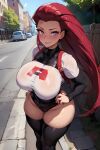  ai-generated ass highres huge_ass jessie_(pokemon) jinzo1993 mature_female pokemon team_rocket wide_hips 