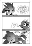  &lt;3 absurd_res anthro blush comic dan_the_stegosaurus_(character) dinosaur duo hi_res kissing male male/male monochrome ornithischian reptile scalie screentone speech_bubble stegosaurian stegosaurus taboo_tails_(copyright) text theropod thyreophoran troodon troodontid white_crest_(artist) 