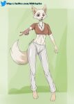  anthro brown_eyes canid canine clothing fany_(foxdee) female fox hi_res mammal solo spike_the_furry 