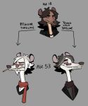  alternate_timeline anthro black_highlights brown_hair cadaverrdog cigarette clothing english_text fangs fur grey_background grey_hair hair half-closed_eyes highlights_(coloring) jacket leather leather_clothing leather_jacket leather_topwear lux_(cadaverrdog) male mammal mustelid musteline narrowed_eyes red_sclera scarf simple_background smile smoking smoking_tobacco solo teeth text tinted_glasses topwear true_musteline v-neck v-neck_shirt weasel white_body white_fur white_hair 