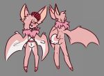  ambiguous_gender anthro aster_(nu:_carnival) bat beret butt clothing collar fluffy hat headgear headwear mammal membrane_(anatomy) membranous_wings microbat nu:_carnival nude phyllostomid realistic_wings solo sparklewolves vampire_bat wings yangochiropteran 