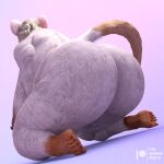  3d_(artwork) anthro areola belly big_breasts big_butt blonde_hair breasts butt butt_focus clothing daz3d digital_media_(artwork) elderly_female english_text female hair hi_res huge_breasts kneeling legwear looking_at_viewer lowhangingfruit3d mammal marianne_(lhf3d) mature_anthro mature_female mother_(lore) nipples nude obese obese_anthro obese_female old overweight overweight_anthro overweight_female parent_(lore) pinup pose rodent solo text thick_thighs thigh_highs wide_hips 