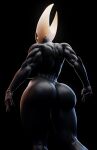  absurd_res black_body female freezo hi_res hollow_knight hornet_(hollow_knight) humanoid muscular muscular_female nude rear_view solo team_cherry valorlynz yellow_eyes 