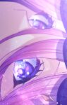  1girl eye_focus hair_between_eyes heaven_burns_red highres jenevan multicolored_eyes pink_hair sakuraba_seira 