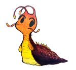  chibi colorful gastropod hi_res invalid_color mollusk multicolored_body orange_body painting_(artwork) sheebibites shell simple_eyes slug solo traditional_media_(artwork) watercolor_(artwork) yellow_body 