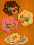  :d :q ^_^ alternate_color blush closed_eyes closed_mouth commentary_request mikadzuki_(3kzzzk) no_humans open_mouth pokemon pokemon_(creature) smile tongue tongue_out whimsicott 