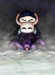  anthro arthropod black_eyes blue_body breast_grab breasts cave concentrated duo exoskeleton female genitals gesture hand_on_breast hankerchief hollow_knight horn hot_spring leg_grab looking_pleasured male male/female on_bottom on_top penetration penis purple_body pussy quirrel_(hollow_knight) reverse_cowgirl_position sex spread_legs spreading team_cherry the_knight_(hollow_knight) thigh_grab v_sign vaginal vaginal_penetration water wet white_face white_head zaffreaffredark 