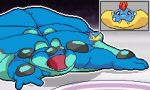  actualblueblu ambiguous_gender animated anthro belly belly_expansion belly_overhang big_butt blobby bodily_fluids burping butt croconaw digestion digital_media_(artwork) drillbur expansion generation_2_pokemon generation_3_pokemon generation_4_pokemon generation_5_pokemon group krookodile lickilicky macro micro moobs mudkip nintendo on_the_floor open_mouth outline overweight palpitoad pixel_(artwork) pokemon pokemon_(species) seismitoad shaded simple_background struggling sweat tail tepig thick_tail vore white_outline 