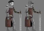  armor deathshork goth headgear helmet human male mammal melee_weapon pale_skin polearm scythe sword weapon 