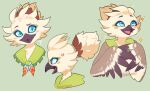  angry anthro avian beak blue_eyes blush cross-popping_vein feathers m0m0saurus male multiple_images nintendo question_mark rito tears_of_the_kingdom the_legend_of_zelda topknot tulin_(zelda) white_body white_feathers wings 