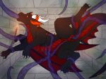  adrim animated dragon dungeon female feral hi_res penetration scalie shaenarys solo tentacles torch western_dragon 