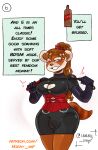  anthro bdsm bear breasts bulge clothing comic corset dialogue dominant gloves handwear herm hi_res horny_imp intersex latex latex_gloves lingerie mammal punishment rubber_clothing rubber_suit solo speech_bubble topwear whip 