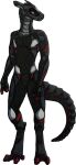  absurd_res anthro chaos_agent_(artist) grey_body hi_res humanoid machine male odis_(chaos_agent) red_eyes robot robot_humanoid scalie solo synth_(vader-san) synthetic traditional_media_(artwork) 