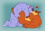  &lt;3 activision anthro barefoot butt crash_bandicoot_(series) duo feet fur genitals gepredators hi_res kissing koala_kong male male/male muscular penis tiny_tiger 