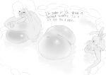  2023 anthro ass_up big_breasts big_butt blush bovid breasts butt caprine dialogue digital_drawing_(artwork) digital_media_(artwork) dreamy_pride duo english_text eyes_closed female fur hair hi_res huge_breasts lagomorph larger_female leporid livia_(dreamypride) long_hair macro mammal nude partially_submerged rabbit relaxing sheep size_difference smaller_female smile text wool_(fur) 