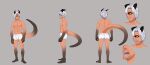  abs absurd_res big_hands black_eyes cinder_(embersnek) clothing cyclops hair hi_res horn humanoid male model_sheet muscular novcel_(artist) sharp_teeth solo solo_focus stubble tail tailclops_(species) teeth underwear white_hair 