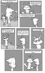  absurd_res ambiguous_gender antennae_(anatomy) anthro arthropod bodily_fluids border bottomless bubble clothed clothing comic daniel_toke dialogue duo english_text eyes_closed female_(lore) frown gesture greyscale hand_holding hi_res hoodie hoodie_only human iconography insect lepidopteran looking_at_another looking_away male male/ambiguous mammal mivliano_10-c monochrome moth motion_lines narrowed_eyes pointing shane_frost speech_bubble standing sweat sweatdrop text topwear topwear_only triangle_(shape) unimpressed white_border 