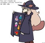  2023 aliasing anthro bethesda_softworks capcom catjam_(artist) clothing dark_souls estus eyewear female fromsoftware fur glasses halloween halloween_2023 hat headgear headwear holidays karina_(catjam) legwear magic_user microsoft minecraft mojang monster_hunter nintendo pokemon potion potion_bottle scarf skyrim slay_the_spire solo stockings tan_body tan_fur terraria the_elder_scrolls witch witch_hat xbox_game_studios 