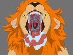  bluepredator felid hi_res lion mammal mouth_shot open_mouth pantherine throat 