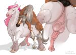  anal anatomically_correct balls balls_deep equid equine feral genitals hi_res horse male male/male mammal misterstallion penetration penis quadruped sex 