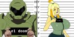  and animal_crossing barbie_(doll) doom_(series) doom_slayer duo female goblinmex human humanoid id_software isabelle_(animal_crossing) ken male male/female mammal mattel meme mugshot nintendo 