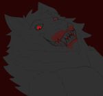  absurd_res blood bodily_fluids canid canine drexotter grin hi_res male mammal smile were werecanid werecanine werewolf 