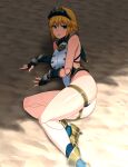  1girl blonde_hair breasts circle_echime fiora_(xenoblade) highres looking_at_viewer short_hair solo tagme xenoblade_chronicles_(series) xenoblade_chronicles_1 