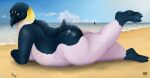  2021 3_toes absurd_res ambiguous_gender anthro artist_name avian beach beach_chair beak big_breasts big_butt bird black_beak black_body black_feathers black_fur blue_eyes blush boat breasts butt claws cloud colored day digital_drawing_(artwork) digital_media_(artwork) duo eyebrows feathers feet female full-length_portrait fur hi_res human larger_anthro larger_female looking_back lying macro mammal micro mrs.timmia_(taylornoir) nude on_front orange_body orange_feathers orange_fur outside paws penguin portrait sand sea seaside shaded signature sitting sitting_on_butt size_difference sky smaller_ambiguous smaller_human story story_in_description student tail talons taylornoir teacher teacher_and_student thick_thighs toe_claws toes vehicle water watercraft wave white_body white_feathers white_fur 
