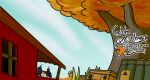 ambiguous_character ambiguous_gender antennae_(anatomy) arthropod autumn bug_fables cloud detailed_background duo english_text hi_res hill insect leaf micro moonsprout_games myaltaccount outside outsids plant silhouette sitting sky text town tree window 