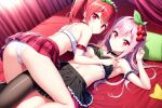  ai-generated bra food fruit idol panties self-upload tart_(food) underwear volpe4313 yuri 