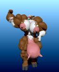  3d_(artwork) anthro blackpanthress bovid bovine breasts cattle digital_media_(artwork) female hi_res hyper invalid_tag mammal model muscular teats udders 