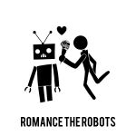  &lt;3 absurd_res ambiguous_gender drawp duo encouragement flower hi_res human human_on_robot machine mammal monochrome plant robot romantic romantic_couple standing 
