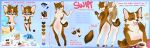  absurd_res anthro canid canine canis clothed clothed/nude clothing domestic_dog female fox hi_res husky mammal mikty_miki model_sheet nordic_sled_dog nude solo spitz swift_(sleekhusky) 