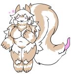  &lt;3 2023 :3 absurd_res anthro big_tail biped breasts brown_body brown_fur chibi digital_media_(artwork) female fluffy fluffy_tail fur hi_res mammal markings mephitid multicolored_body multicolored_fur open_mouth sakamata skunk solo striped_markings striped_tail stripes tail tail_markings tail_mouth tongue tongue_out two_tone_body two_tone_fur unusual_anatomy unusual_tail white_body white_fur 